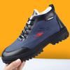 Zapatos de Algodón para Hombre Gruesos con Forro Polar de Invierno Nuevos Cálidos a Prueba de Frío Impermeables Algodón Grande Moda Cómodos Botas de Nieve de Caña Alta
