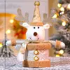 Tarro de Manzanas Navideño Transfronterizo Papá Noel Muñeco de Nieve Nochebuena Caja de Dulces Decoración Dorada de Papá Noel Caja de Regalo