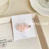 Grampo Bico de Pato Flor Pétala Cristal Imitação Brilhante Diamante Doce de Verão para Mulheres Clipe de Nicho de Alta Qualidade Clipe Lateral para Cabelo Quebrado Novo Estilo