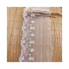 Tejido de Malla con Encaje, Accesorios para Vestido Lolita con Borde de Ola Bordado, Fabricante de Encaje Soluble en Agua