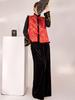 Estilo Nacional Temperamento Retro Nuevo Estilo Chino Versátil Chaleco Adelgazante Holgado para Mujer M9194 Artístico Retro