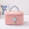 Bolsa de Cosméticos de Pana con Diseño Floral, Alto Valor Estético, Portátil, Gran Capacidad, Linda Bolsa de Almacenamiento, Bolsa de Almacenamiento para Cosméticos