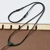 Cuerda de collar tejida a mano pura Colgante de jade Hetian Cordón Joyería Cuerda trenzada Cuerda para colgar Ajustable Estilo simple