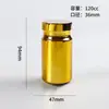 Botella de Empaque para Tabletas de Boca Ancha, Botella para Aceite de Pescado con Hombro Inclinado, Botella de 120ml para Producto de Cuidado de la Salud para Mascotas, Botella de Plástico para Producto de Cuidado de la Salud en Tabletas