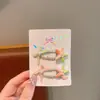 Pinza de BB de Estrella de Mar Degradada para Niños Pinza para el Pelo de Lazo Linda Pinza para el Flequillo Lateral Pinza Versátil para el Cabello