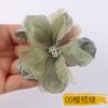 Versión coreana de la nueva flor de gasa de ultrafibra diy ropa accesorios para el cabello tocado accesorios de flores fabricantes accesorios al por mayor