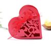 Caja de dulces hueca de comercio exterior AMOR Día de San Valentín AMOR caja de dulces de chocolate de boda caja de dulces DIY cartón rosa plegable