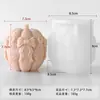 Jiahui Mei Vela Perfumada de Abóbora Molde de Silicone Molde para Enfeite de Gesso de Abóbora com Laço de Halloween