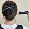 Pinza de Pelo de Mezclilla Azul con Lazo Retorcido para Niñas, Pinza de Pelo de Gama Alta para la Parte Posterior de la Cabeza, Pinza de Pelo y Accesorios para el Cabello Estilo Coreano