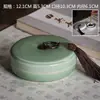 Tinta Cerámica para Olla Caliente con Tapa Cartucho de Tinta Estanque de Tinta Especial para Caligrafía Tinta de Secado Lento Piedra de Afilar Tinta Pincel de Tinta Disco de Tinta