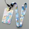 Set de Tarjetas de Autobús y Metro de Dibujos Animados Funda Protectora Estudiante Lindo Lanyard Largo dsn Princesa Sirena Alicia
