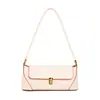 Popular versátil elegante verano nuevo color sólido cuero encerado al aceite personalizado para ir al trabajo moderno de compras simple bolso de hombro