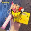 Colgante Llavero Original de Pokemon Muñeco de Dibujos Animados Lindo de Pikachu Colgante para Llavero de Coche de Pareja Venta al por Mayor
