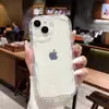 Funda de Concha Cremosa Adecuada para iPhone 1615 Apple 14 Promax Funda para Teléfono Móvil 13/12 Pro 18 Xs Transparente y Sensación de Alta Gama