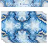 Papel de Copia Gradiente Azul Wx198 17g Dulce de Regalo Papel de Envoltura a Prueba de Humedad Contraste Dorado Papel Decorativo de Pera