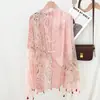 Novo xale abotoado estilo chinês para primavera e verão para mulheres, estilo étnico vintage, moderno e versátil para viagens e proteção solar toalha de praia