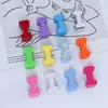 Miçangas com Letras com Furo de 6mm, Acessórios para Bolsas, Acessórios para Chaveiro DIY, Corrente de Celular Acrílica, Miçangas Soltas Dopamina