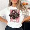 Camiseta Gráfica de Desenho Tanjiro Feminina Camiseta de Anime Mangá Japonês Camiseta Demon Slayer Roupas Estéticas Femininas