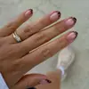 Uñas postizas Le Fan Simple French White Polka Dot Manicura Redonda Puntas de uña Forma Almendra Puntas de uña Usables Venta al por mayor