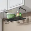 Estante de Almacenamiento para Cocina Colgante Debajo del Gabinete de Pared, Estante Multifuncional para Almacenamiento de Platos y Utensilios