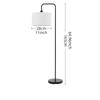 Lâmpada de assoalho simples estilo industrial ângulo ajustável sala de estar quarto mesa de canto lâmpada de assoalho pode fazer cor mágica Amazon fornecimento