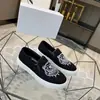 Nuevos Mocasines de Verano Europeos para Hombre con Bordado de Lona de Cabeza de Tigre, Zapatos Casuales Transpirables sin Cordones para Conducir