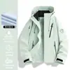 Chaqueta exterior de estilo similar a la marca Camel para primavera y otoño para mujer, chaqueta de una sola capa para personas petite, chaqueta de montañismo para parejas, tres en uno para hombre