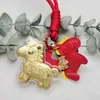 Chaveiro Cultural e Criativo do Ano do Cavalo Pingente de Cavalinho Ouro Puro 999 Chaveiro Personalizado Boa Sorte Presente de Formatura