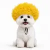 Peluca de mascota con explosiones, cabeza explosiva blanca, accesorios de cosplay de Halloween, tocado, foto de perro divertido