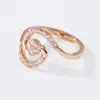 Anillo Oro Rosa para Mujer 2022 Nueva Moda Lujo Ligero Anillo Personalizado Anillo de Diseño de Nicho