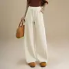 Calça Estilosa Versátil Emagrecedora Estilo Foice Feminina 2026 Outono/Inverno Nova Cintura Alta Cobre o Quadril Calça Casual Moda Trabalho Longa