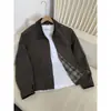 Chaqueta Vintage Detroit para Hombre, Abrigo Corto de Trabajo Retro Americano de Otoño, Cárdigan Vintage con Cuello Solapa