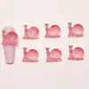 Nuevo Modelo Animal Caracol Dibujo Animado Accesorios Luminosos para Uñas Resina Piezas Pequeñas Aretes DIY Accesorios para Decoración de Uñas