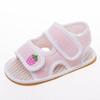 Sandalias de bebé para mujer verano lino suela suave 0-1 año antideslizante talón bebé niño zapatos para niño pequeño venta al por mayor de fábrica