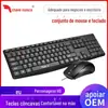 Conjunto de Teclado e Mouse em Estoque para Computadores de Mesa, Conjunto USB com Fio para Uso no Escritório, Teclado para Laptop