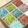 Venta al por mayor de cuentas de vidrio vintage tipo lágrima Picasso de 4x6 mm para materiales de pulseras y collares hechos a mano para DIY