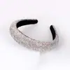 Diadema nueva transfronteriza para mujer, diadema barroca europea y americana con pedrería, accesorios para el cabello, diadema de esponja con estampado de leopardo, tocado