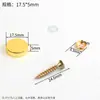 Tornillos de Espejo Publicitarios, Tornillos de Fijación Decorativos Personalizados para Espejos, Accesorios de Tapa de Cobre, Sujetadores Decorativos de Vidrio para Espejos con Tapas, Tornillos
