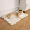Esterilla para Cama de Gato, Cama para Perro, Colchón de Felpa de Conejo Ultra Suave para Dormir, Esterilla Gruesa de Pelo de Burbuja, Esterilla Cálida de Otoño e Invierno para Dormir Gatos