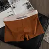 Nova Roupa Íntima Masculina Cueca Boxer 100% Algodão Virilha Antibacteriana Respirável Juventude Cintura Média Boxer Masculino Perna Curta