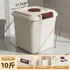 Contenedor de Alimentos para Perros y Gatos, Cubo de Arroz para Cocina, Caja Sellada para Almacenamiento de Arroz a Prueba de Insectos y Humedad para el Hogar, Contenedor de Frasco para Almacenamiento de Harina