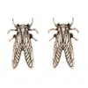 ZA Diseño de Tendencia Personalidad Transfronteriza Sentido del Diseño Aleación Insecto Temperamento Único Pendientes de Lujo Ligero Versátil Uso Diario Estilo Femenino