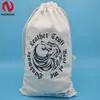 Nova bolsa de algodão ecológica bolsa de lona estampada bolsa com cordão amassada linho bolsa de embalagem para armazenamento personalizada