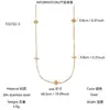 Acero Inoxidable Chapado en Oro de 18 Quilates Electrochapado al Vacío Flor de Circonita Estilo Simple Set de Joyería para el Trabajo Collar Pulsera para Mujer