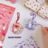 Pegatina impermeable para cuenta de mano de estudiante, pegatina decorativa creativa de dibujos animados para estudiantes, pegatina de diario sin rastro con personalidad DIY