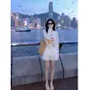 170g Floco de Neve 35 Liocel 35 Algodão 30 Poliéster] Verão Levemente Transparente Fino Proteção Solar Saída de Praia Manga Longa Blusa Camiseta Feminina