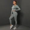 Conjunto Europeu e Americano de Yoga Sem Costura Pêssego Justo Conjunto de Roupa de Yoga Esporte Corrida Fitness Duas Peças Feminino