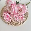 9 Flores de Rosa com Diamante Adereços de Fotografia Decoração de Vestido para Casa Decoração Decoração Decoração de Paisagem de Casamento