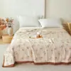 2026 Nuevo Estilo Tencel Encaje Verano Colcha Colcha de Aire Acondicionado 150X200cm Preludio Rosa