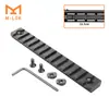 Mlok Riel Metálico de 13 Ranuras Pieza de Riel Táctico SLR 20mm Riel Mlok Pieza de Guardamanos Mi Juguete CNC